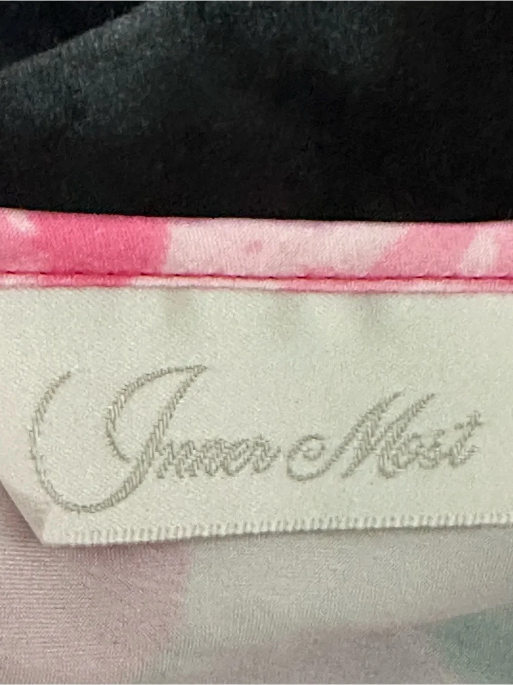 Vintage Inner Most Floral Satin Chemise Nightgown Lace Pink